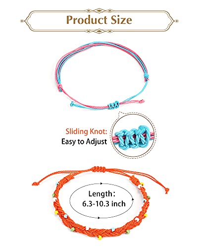 Hicarer 21 Pieces Surfer Wave Bracelet Ocean Wave Adjustable Waterproof Handmade Friendship Bracelet Summer Sunflower Bracelets Anklets Jewelry For Women Teen Girls (Starfish Style) #TOP4