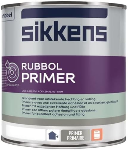 Rubbol Primer Plus Paint - 1 Litre - White