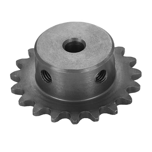 Image of sourcing map #25 Chain Roller Sprocket 6mm Bore 41.5mm OD, 19 Tooth C45 Carbon Steel ANSI Chain NO.25 Roller Sprocket Round Hole without Surface Finished for ISO 04C Chain