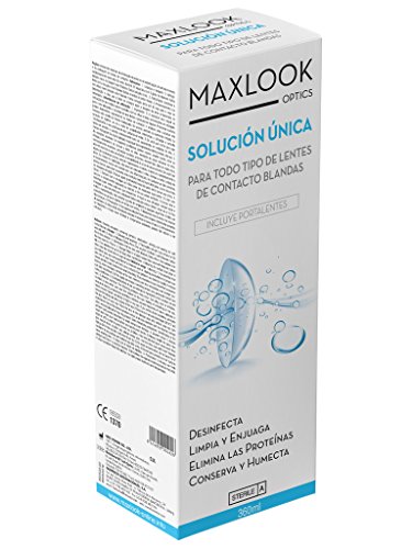 BYUP Nettoyant de lentilles de contact Souples Solution Unique pour lentilles de contact Souples Pack, ML