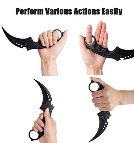 Zlixing Karambit Knife 2 Pieces Fixed Blade Tactical Knives Survival Knife With Sheath Men Gifts Cool Stuff Gadgets For Hiking Fishing Hunting #TOP4