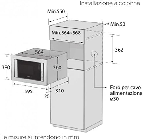Samsung FG77SUST forno a microonde : Amazon.it: Casa e cucina
