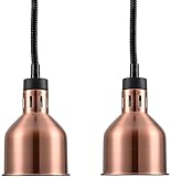 Kommerzielle Speisenwärmerlampe, Buffet Food Court Restaurant für Restaurant 250 W Haubenwärmelampe mit Wärmeventil, Restauranteinrichtungen, 170 mm-220 V, 2 Stück