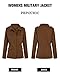 Pepochic Womens Military Jacket Zip Up Snap Buttons Lightweight Utility Anorak Field Safari Coat Outwear…