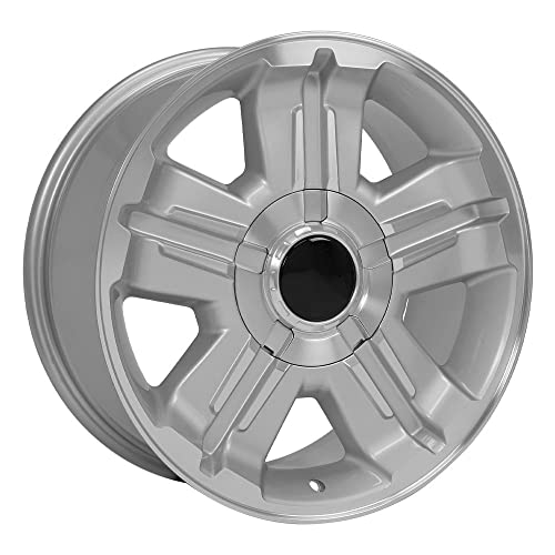 Oe Wheels Llc 18 Inch Rims Fits Pre-2019 Silverado Sierra Pre-2021 Tahoe Suburban Yukon Escalade  Cv88 18X8 Mach'd Silver Wheels #TOP3
