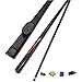 Price comparison product image WXS Pool Cues 57 Inch Adult, 1/2 Split Carbon Fiber Pool Cue Stick 18oz, Small Head 9.5MM Handmade Snooker Cue Blue Black(Size:9.5mm,Color:Billiard cue barrel set)