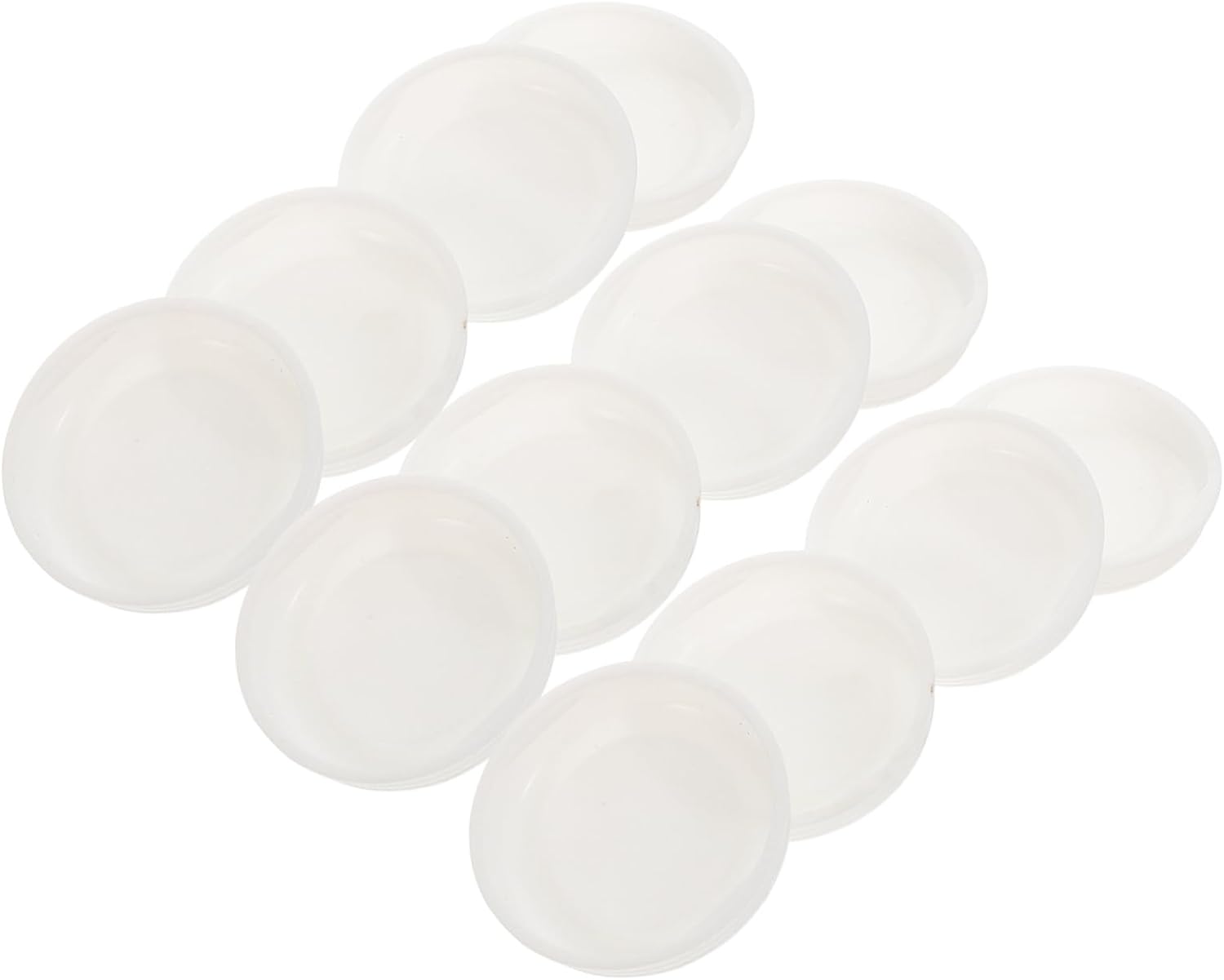 HOMSFOU 30pcs Plastic Tubes White Caps for Crafting Poster Storage and Mailing Multi-functional Cardboard Tubes for Transport of Artwork and Documents