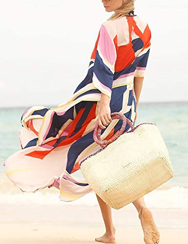 Image of Eddoyee Loose Beach Kaftan Dresses for Women Caftan Swimsuit Cover Up