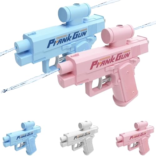 Prank Water Gun, Compulsive Two-Way Water Gun, Prank Two-Way water gun, Water Blaster Prank Ideas for Ultimate Fun, For School Office Prank Trick (Blue+Pink)