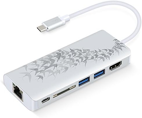 Type C Hub ,EYROS hub 6 ports adapter Type C , New Mac Book Pro 2016,2017, MULTIPORTS: USB-C Power Delivery, Ethernet, HDMI 2.0, 2 USB 3.1, SD card reader (swallow migration) ,Check it out!