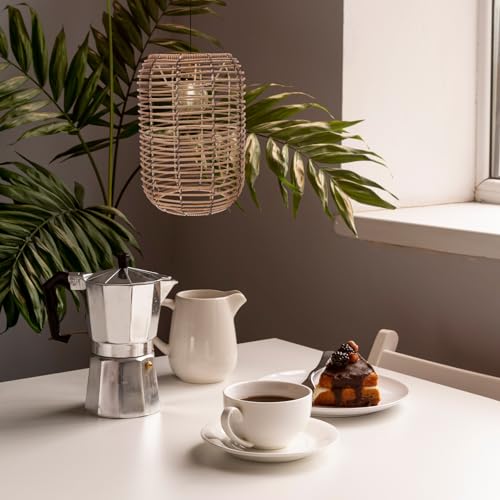 Lámpara E27 estilo ratán vintage para iluminar techos altos interiores 6