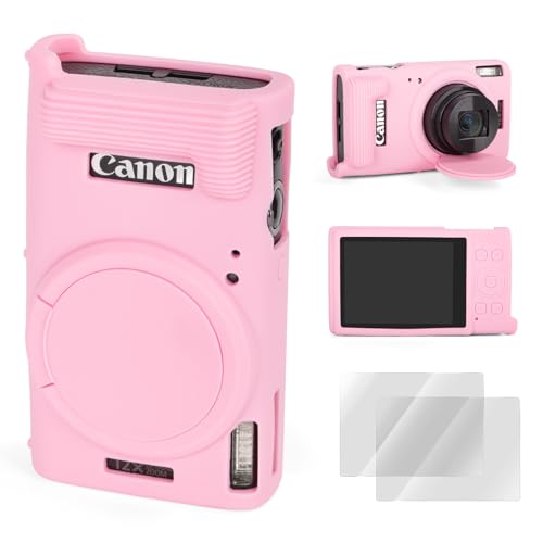Rieibi Canon PowerShot IXY 650/ELPH 360 �p �V���R���P�[�X�CCanon IXY 650 HS �J�����p�A�N�Z�T���[�A�X�N���[���v���e�N�^�[2���ƒ��E�������Y�J�o�[�t���A�X�����t�B�b�g�E�Ϗ����v���e�N�e�B�u�X���[�u