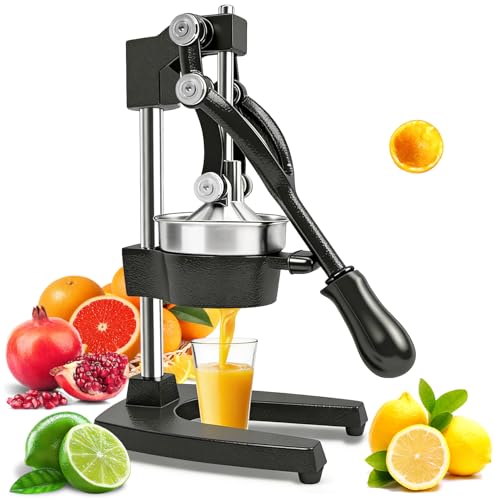 Cast Iron Manual Juicer Black