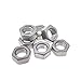Titanium GR5 DIN934 Hex Nuts, Ti-6Al-4V Hexagon Nuts Assortment, Metric M2 M2.5 M3 M4 M5 M6 M8 M10 M12 M16 Fasteners for Industrial Hardware, Automotive, Motorcycle (50,M5)