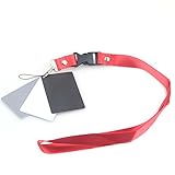 Andoer 3 in 1 Pocket-Size Digital White Black Grey Balance Cards 18% Gray Card with Neck Strap for D