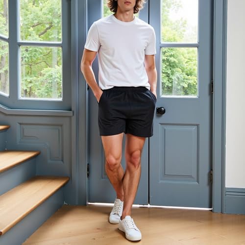 Image of AIMPACT Men's 4 inch Inseam Sleep & Lounge Pajama Shorts with Pockets