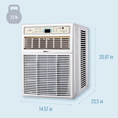 Keystone 8,000 BTU Slider Window Air Conditioner and Dehumidifier, 115V Air Conditioner Window Unit for Bedroom, Living Room, and Small-Medium Sized Rooms up to 350 Sq.Ft., 4-Way Air Direction Control by Keystone - Image 2