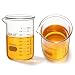 ULAB Scientific Glass Beaker Set, Vol. 1000ml, 3.3 Borosilicate Griffin Low Form with Printed Graduation, Pack of 2, UBG1017