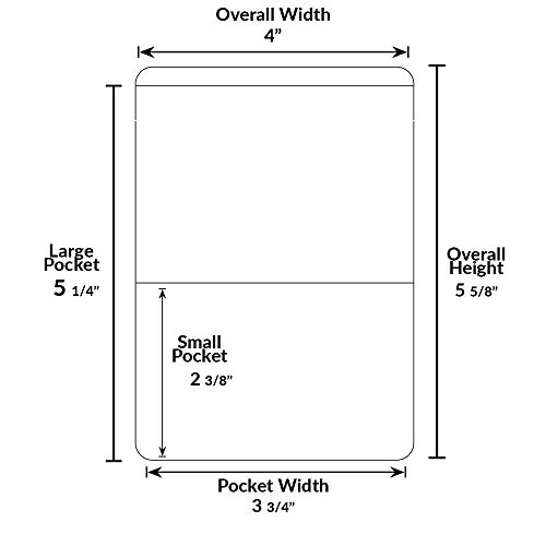 STORE SMART - Orange-Back Auto Insurance & ID Card Holders - 25 Pack - RFS20-O254