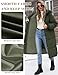 Uikue Women's Long Quilted Jacket Coat - Winter Thicken Warm Puffer Jacket Fashion Hooded Zip Up Parka Outerwear with Pockets(Dark Green,XXL)
