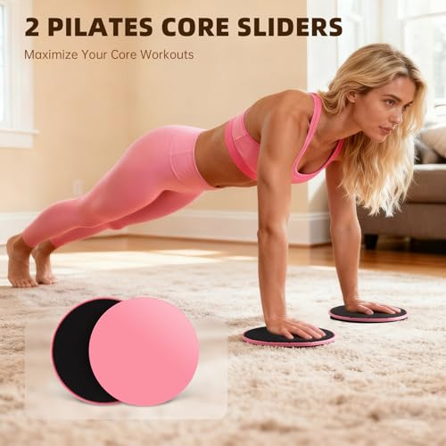 16PCS Pilates Kit for Home Workouts, Essential Equipment Set with 12'' Ring & 9” Ball, 5 Resistance Bands - Pilates Starter Kit for Women, Full Body Toning & Strength - Image 6