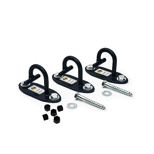 The Anchor Gym Anchor Gym-Mini H1 (Set Of 3) - Wall Mounted Modular Hooking Platform For Resistance Bands, Suspension Straps, Stretch Straps, And Large Loop Bands #TOP19