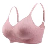 TUOZONE Wireless Push Up Bra for Women Silicone Soft Support Seamless Adjustable Comfortable Wire Fr