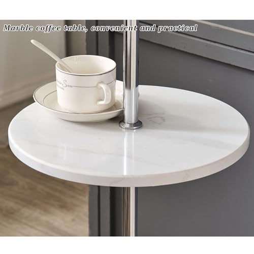 Lámpara de pie para dormitorio con luz LED y mesa integrada 3