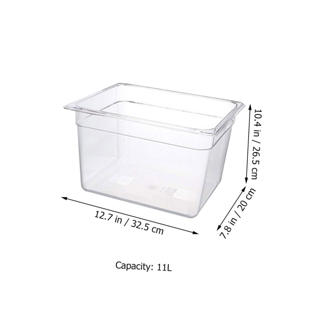 Yardwe Olla de Cocción Lenta Baja Temperatura Recipiente de Cocción Lenta Reutilizable Caja Transparente para Cocina Recipiente para Guardar Verduras para Cocinar Carnes Baja Temperatura