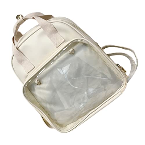 Sacoche pour ordinateur portable en PVC transparent violet SOIMISS pour étudiantes