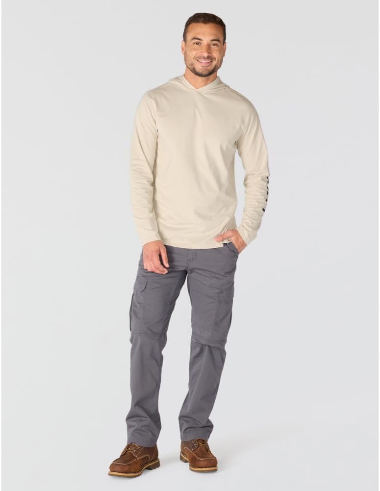 Carhartt Men's Force Relaxed Fit Midweight Long-Sleeve Logo Graphic Hooded T-Shirt - Image 5