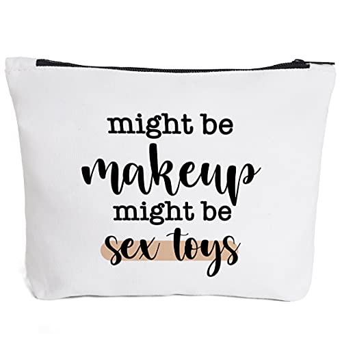 IHopes+ Funny Makeup Bag Gift for Women Best Friends Sister Teen Girls| Cute Makeup Zipper Pouch Bag Cosmetic Travel Accessories Bag Toiletry Case Gifts for Birthday Christmas