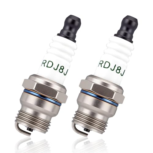 794-00055A Spark Plug for Champion RDJ7J RDJ8J MTD Troy Bilt 753-06847 753-06193 79400055A TB22 TB22EC TB32EC TB35EC TB25C TB25CB Bolens BL110 BL160 Trimmer Blower 2 PACK