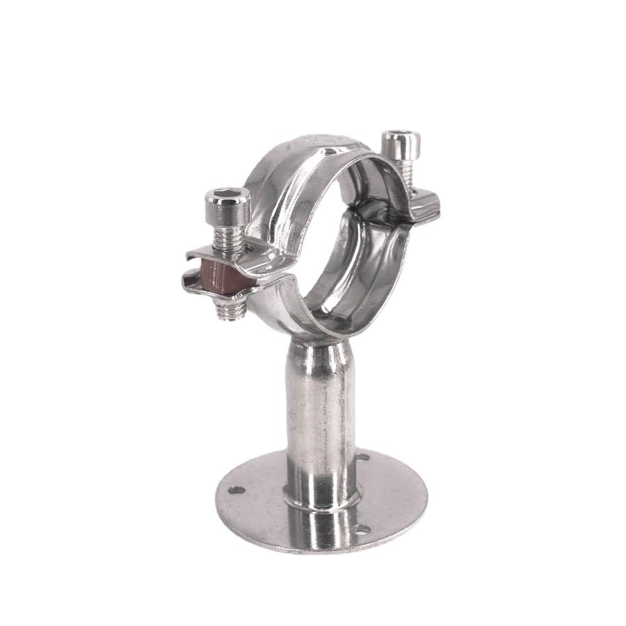 1 pz 12-108mm 3/4 "-4" Staffa di Supporto for Tubo Morsetto 1-1/2 "38mm Clip Con Piastra Base In Acciaio Inox 304 for La Produzione Birra L = 50mm(Fit OD 32-34mm)