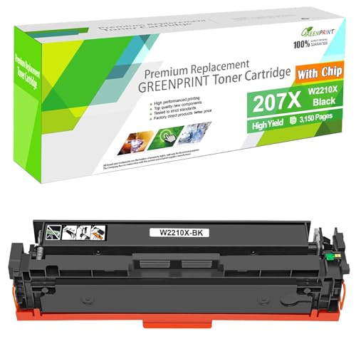 Toner noir 207X W2210X haute précision à puce pour une clarté constante sur MFP M283fdw