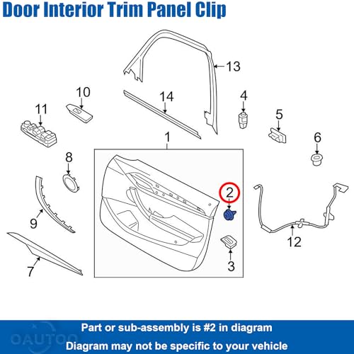 Clips de moldeo para panel basculante de puerta de coche con junta tórica para BMW (20 piezas) 3