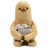 GUND Pusheen with Sloth Plush Stuffed Animal, Set of 2, Multicolor, 13