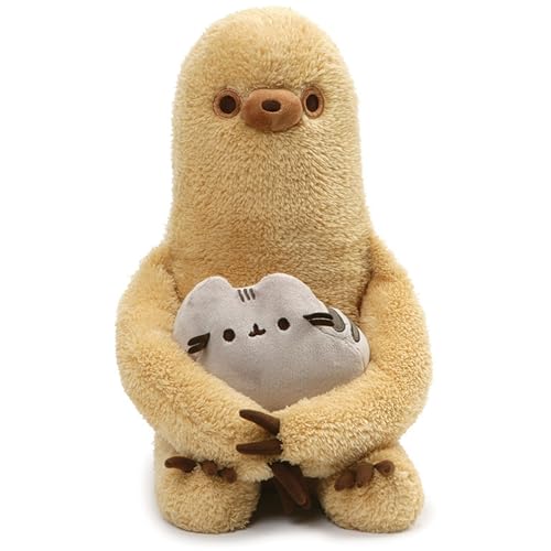 GUND Pusheen with Sloth Plush Stuffed Animal, Set of 2, 13