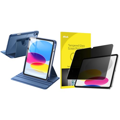 Funda Giratoria JETech para iPad 11 y 10 Generación con Protector Privacidad Lote