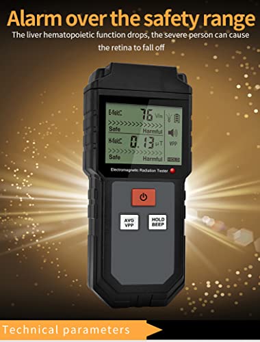 image for Attposn Greaked Geiger Counter, LCD Electromagnetic Radiation Detector