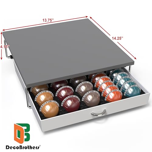 Deco Brothers Supreme Vertuoline Drawer, Holds with 30 Big or 60 Small Vertuoline Pods, Grey by Deco Brothers - Image 3