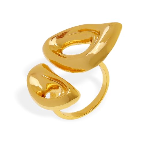 Frigotine Chunky Gold Statement Dome Ring