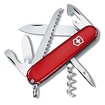Victorinox, Camper, Navaja Multiuso Suiza, Cuchill...: CAMPER: La navaja Camper de Victorinox es nuestra navaja de bolsillo para acampar, la mejor equipada para un fin de semana en la naturaleza. Entre sus características clave se incluyen una sierra para madera y un abrelatas con destornillador LISTO PA...
