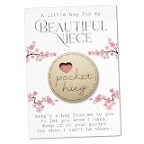 Maise & Rose Pocket Hug Gift For Niece | Thinking Of You Keepsake | TKN