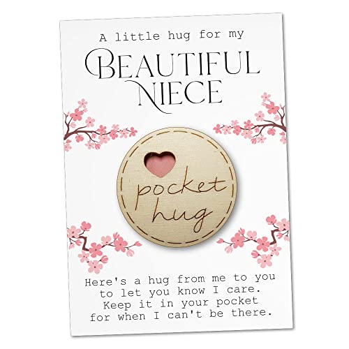 Maise & Rose Pocket Hug Gift For Niece | Thinking Of You Keepsake | TKN
