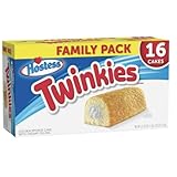 HOSTESS TWINKIES, Golden Sponge Cake, Creamy Filling, Family Pack 16 Count, 21.73 oz (1 PACK OF 16 INDIVIDUAL TWINKIES)
