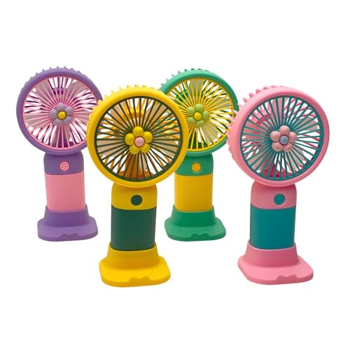 Image of Felinar Portable Mini Hand Fan Rechargeable Mini Hand Fan | Portable Handheld, Desk Fan | USB Powered, Quiet & Personal Cooling Fan for Men & Women (Green)
