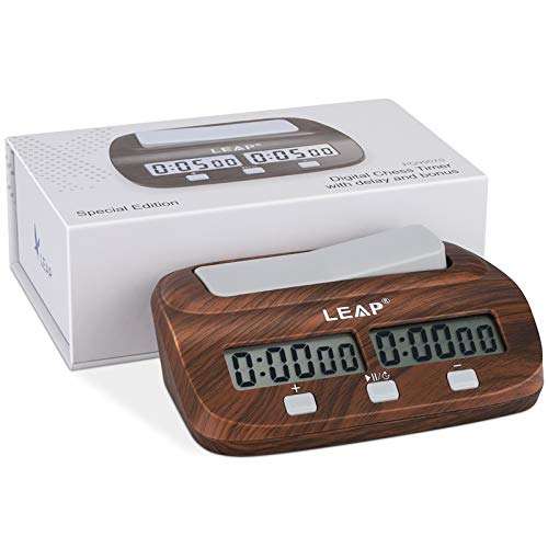 LEAP Digitale Multifunktions - Display Schachuhr Count Up Down Timer elektronische Brettspiel -Wettbewerb Clock Gift Box