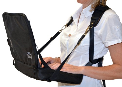 Ensemble de Travail Tout Terrain Ordinateur Portable-Harnais +Housse Stand'Up-12339