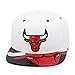 Mitchell & Ness Chicago Bulls Snapback Hat Cap White/Black Foil & Team Logo